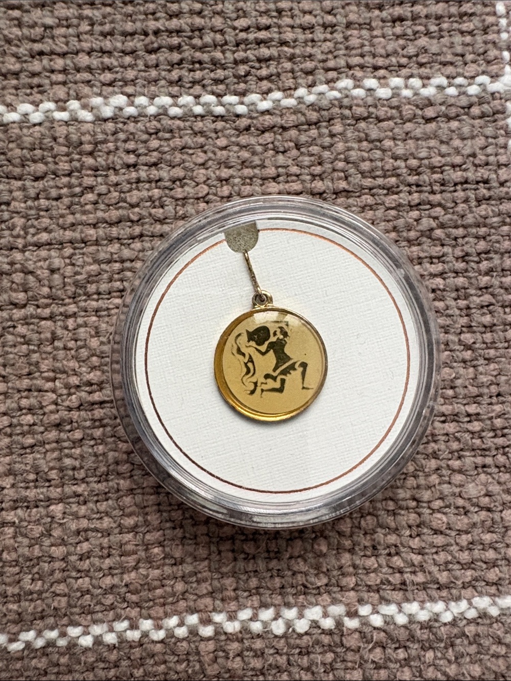 Alex and Ani Gold Zodiac Medallion Necklace